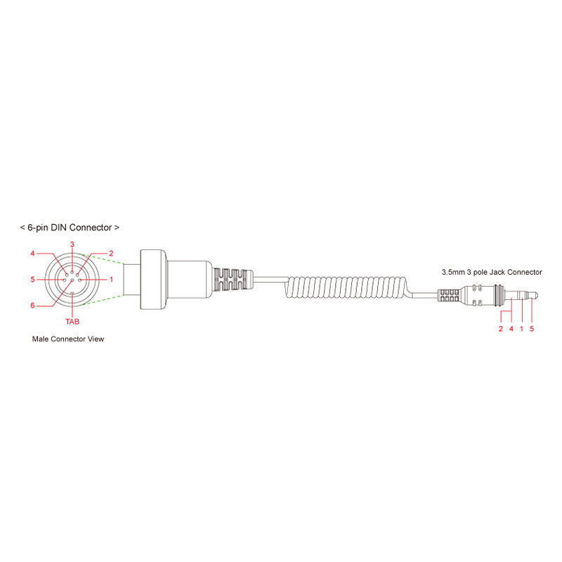 6 PIN DIN CABLE FOR BMW K1200LT