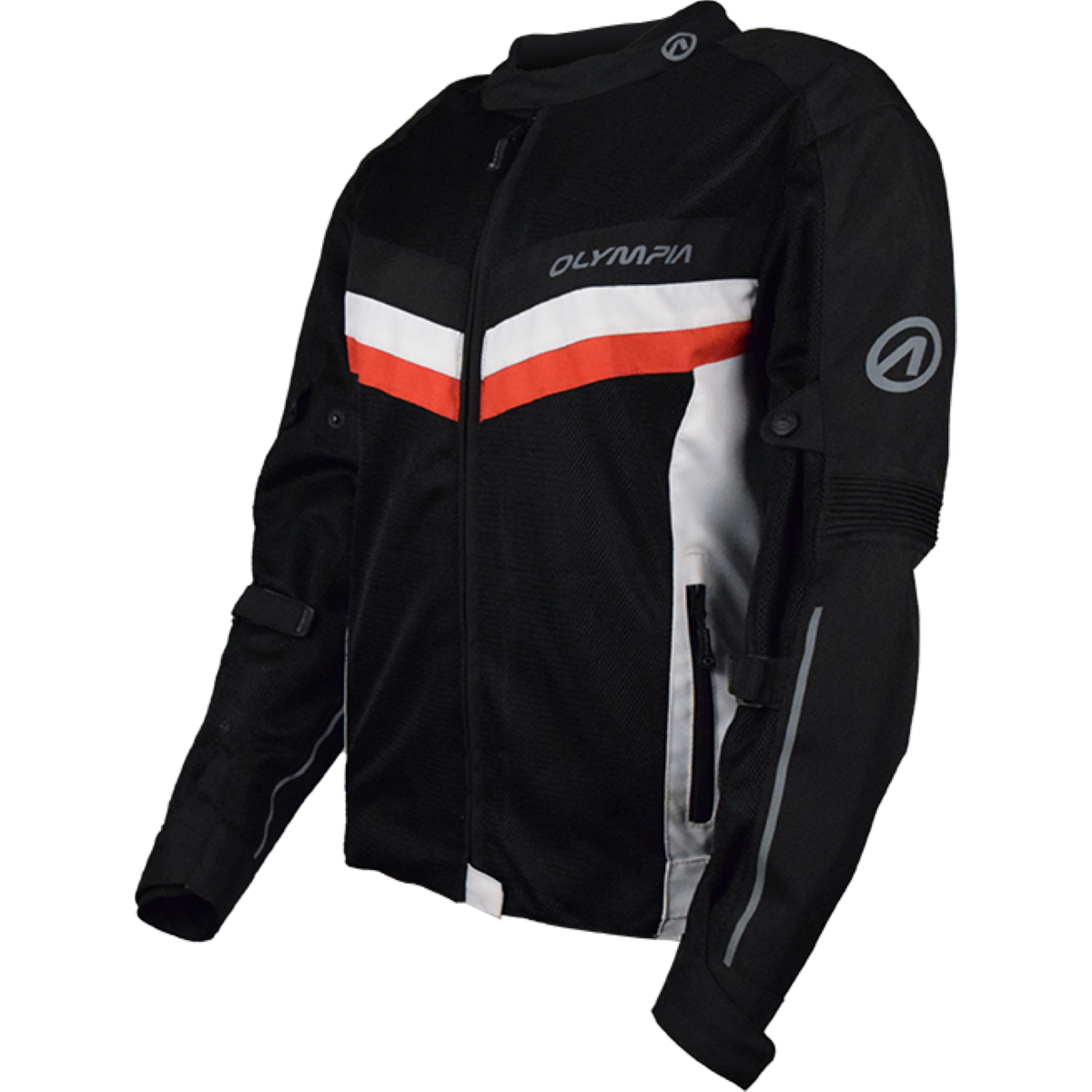 (L) EVE 3 JCKT WHITE / RED M