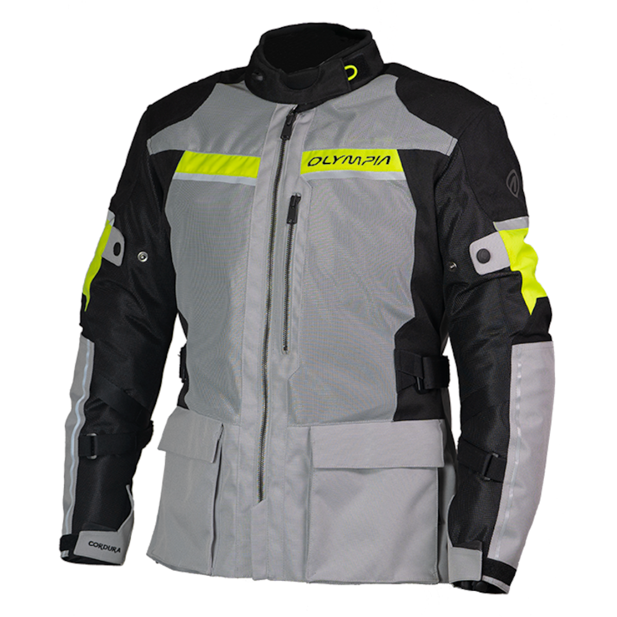 (L) DAKAR 4 JCKT LT GREY HI-VIZ 2XL