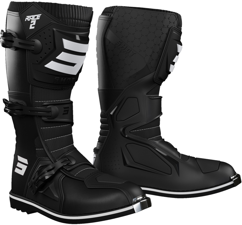 RACE 2 MX BOOT BLK 40 (7.5)