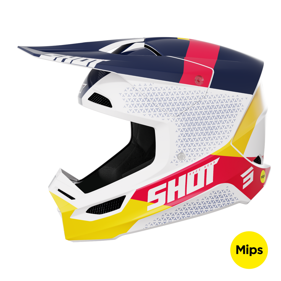 RACE RIDGE RED/BLUE GLOSSY L