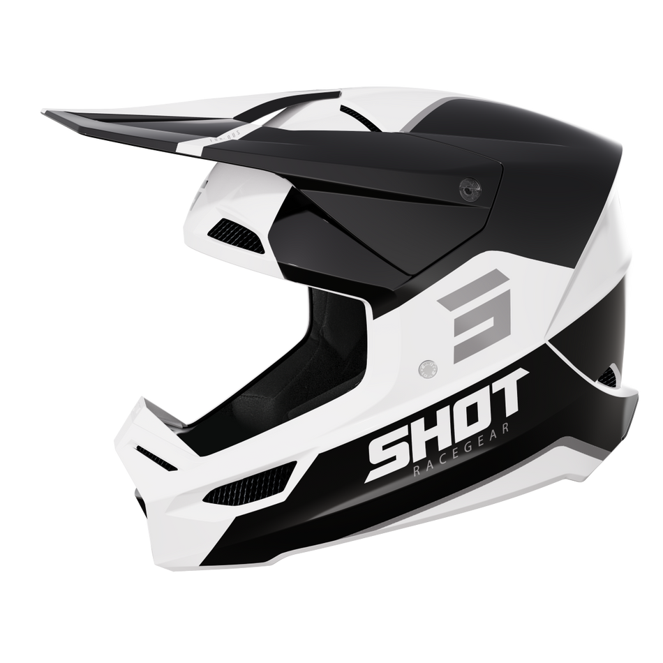 FURIOUS BOLT BLK/WHT GLOSSY L