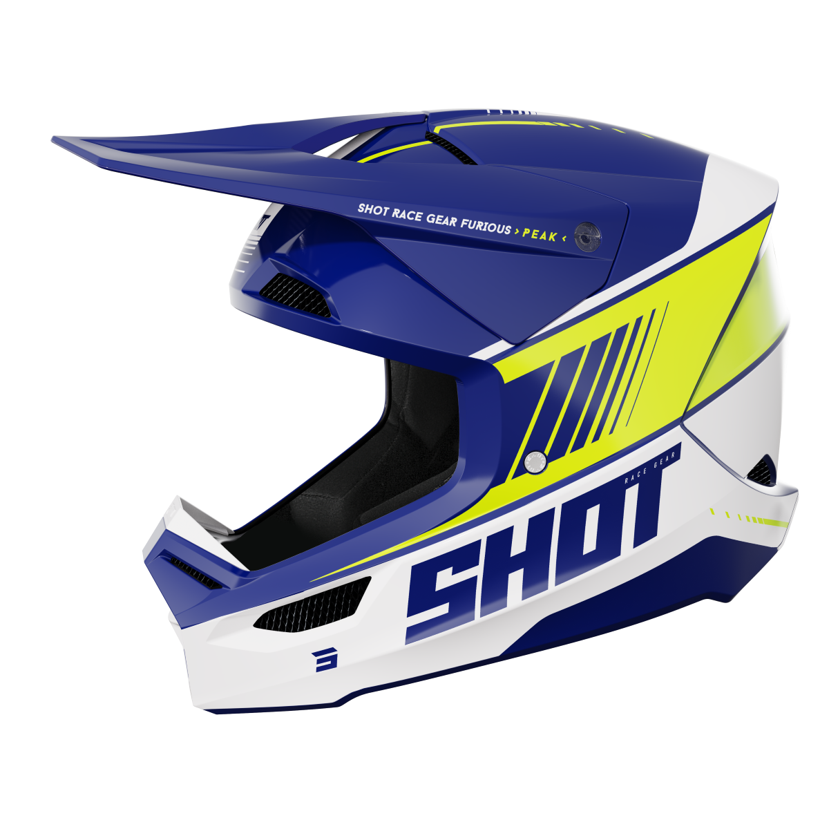 FURIOUS PEAK BLU/NEON YEL GLOSSY XL