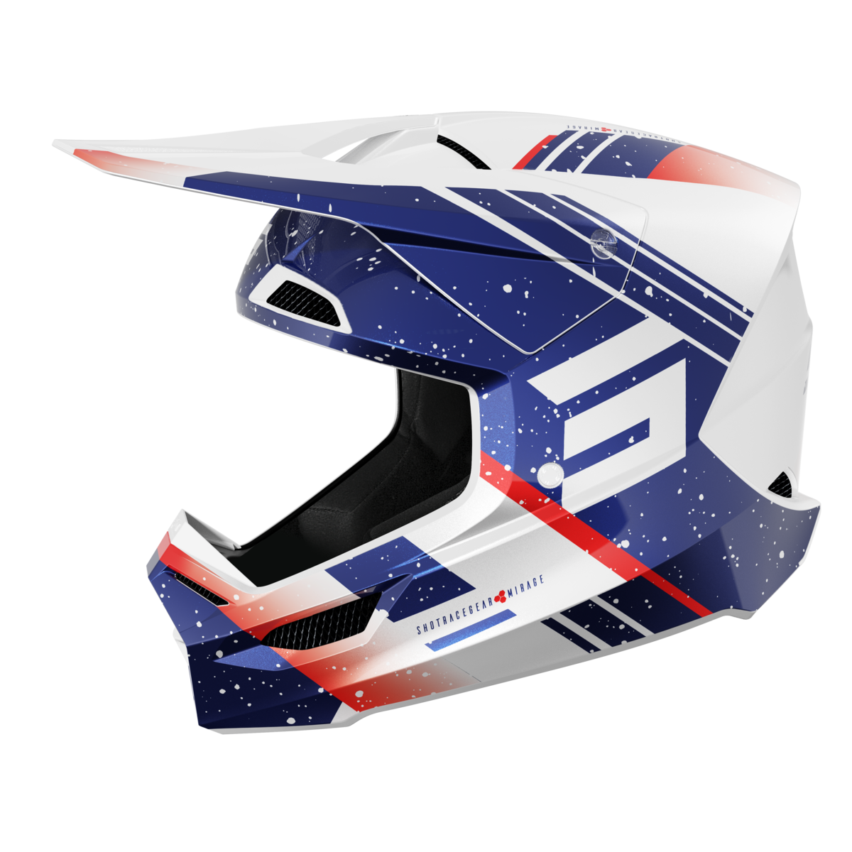 FURIOUS MIRAGE BLU/RED GLOSSY L