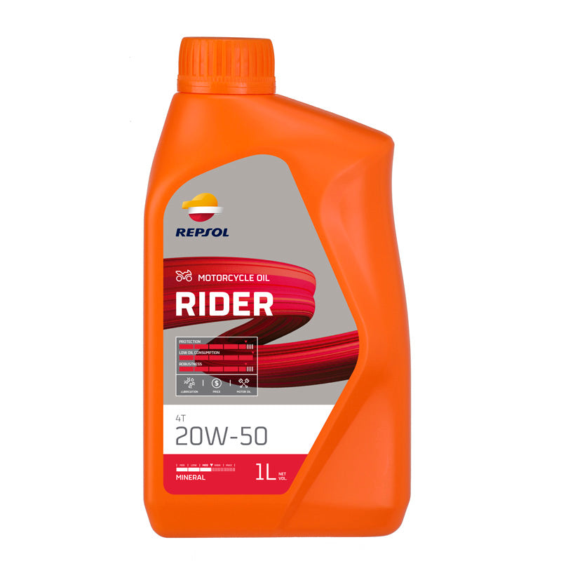 REPSOL RIDER 4T 20W50 1L (12/CASE)
