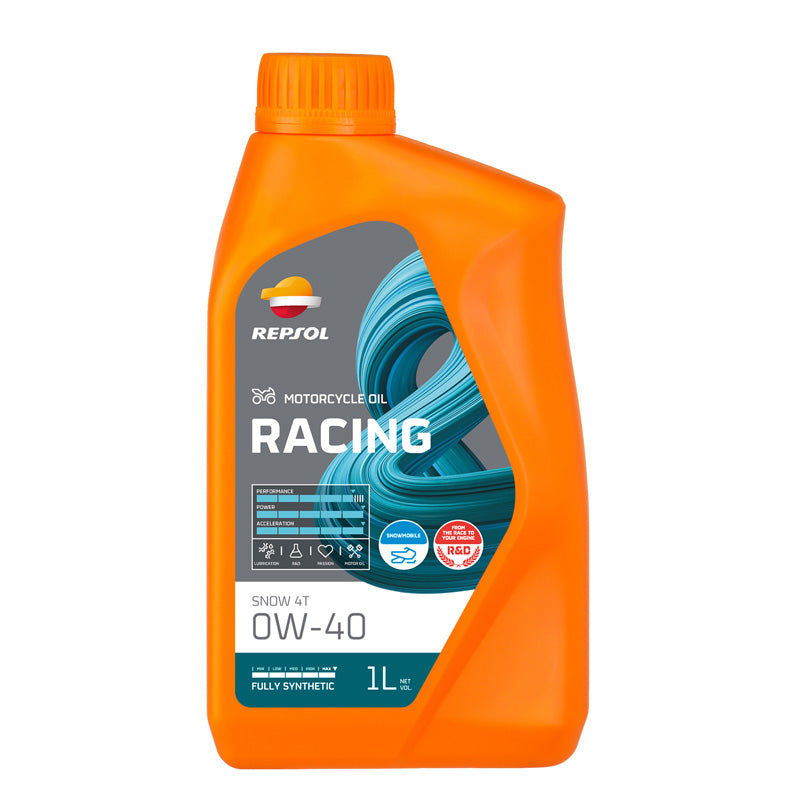 REPSOL RACING SNOW 4T 0W40 1L (12/CASE)