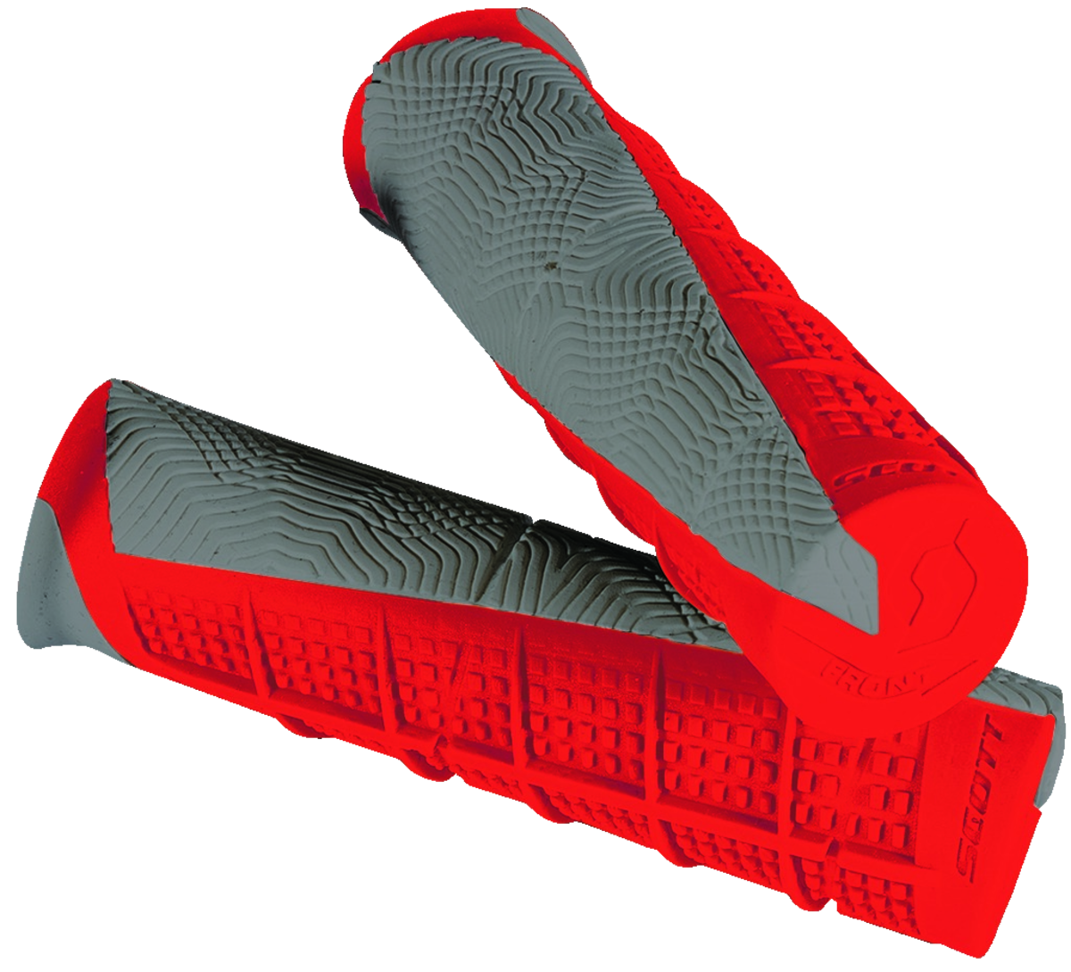 DEUCE ATV GRIP NEON RED/GREY