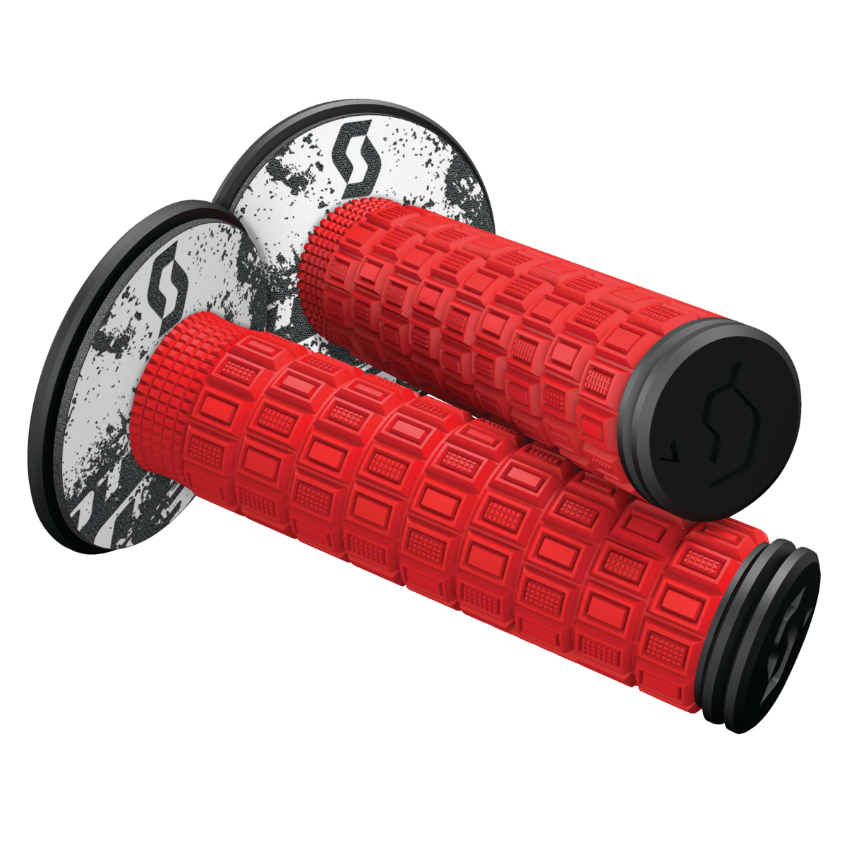 MELLOW GRIP NEON RED/BLK