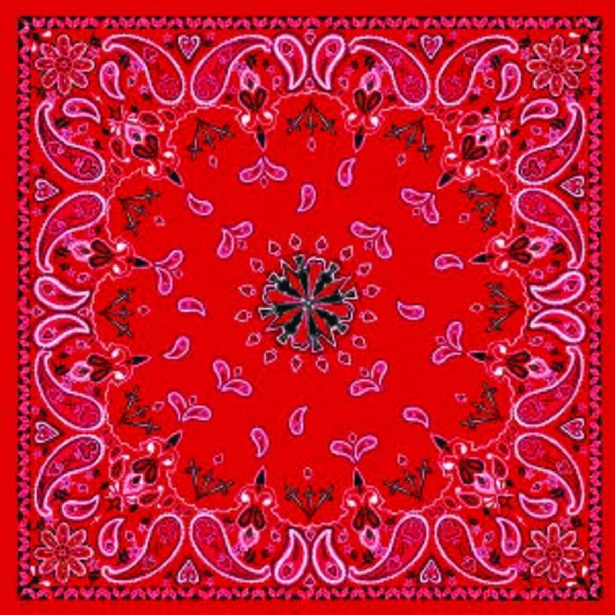 BANDANNA RED PAISLEY