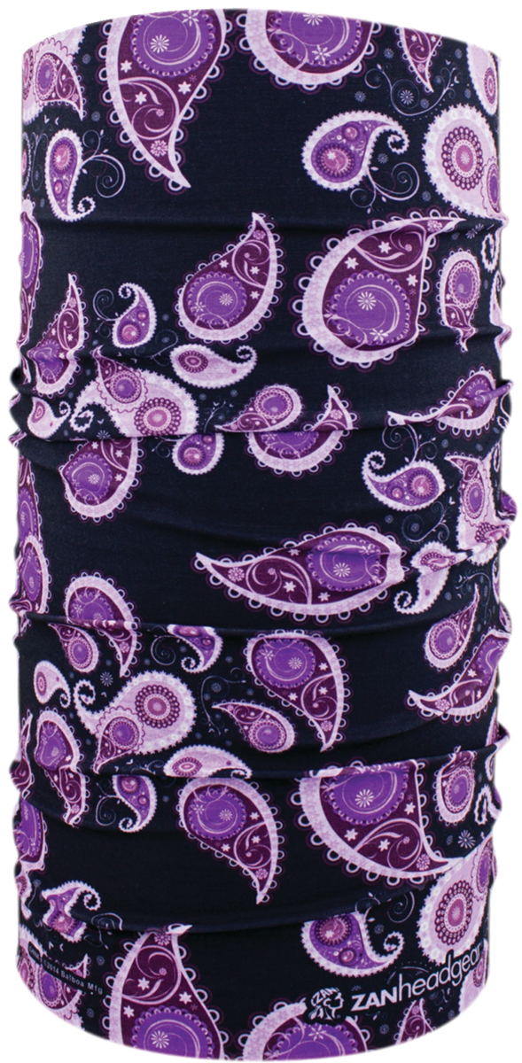 MOTLEY TUBE 100% POLYESTER PURPLE PAISLE