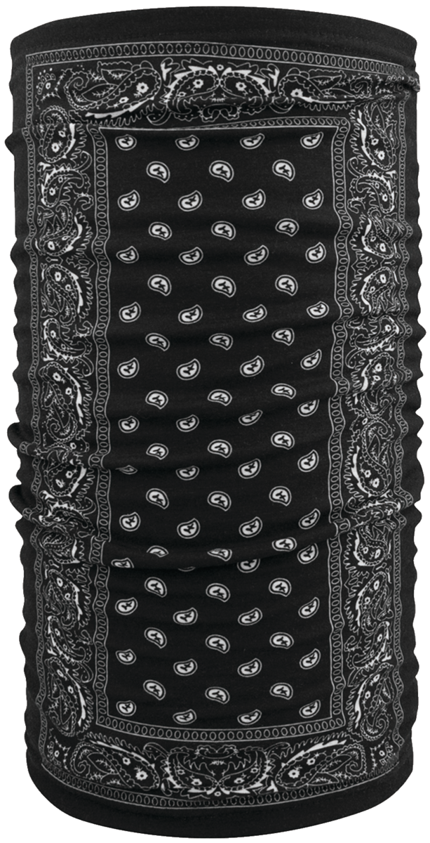 MOTLEY TUBE FLEECE LINED BLACK PAISLEY