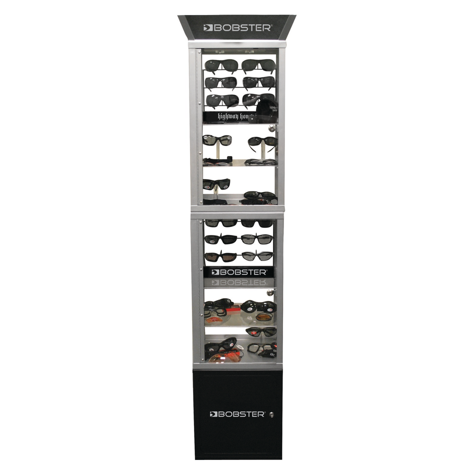 BOBSTER TOWER DISPLAY W LOCKING CASE