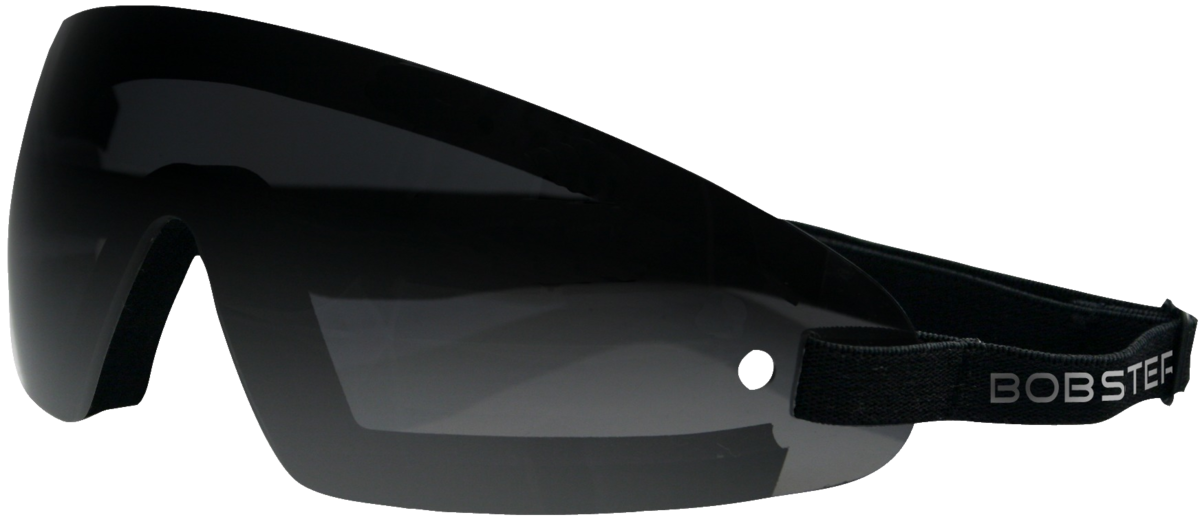 WRAP AROUND GOGGLE BLACK FRAME SMOKE
