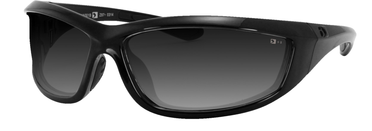 CHARGER SUNGLASS BLK FRAME ANTI-FOG SM