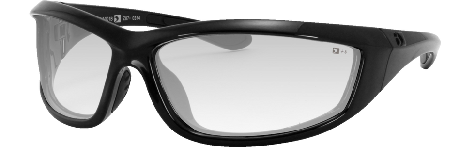 CHARGER SUNGLASS BLK FRAME ANTI-FOG CL