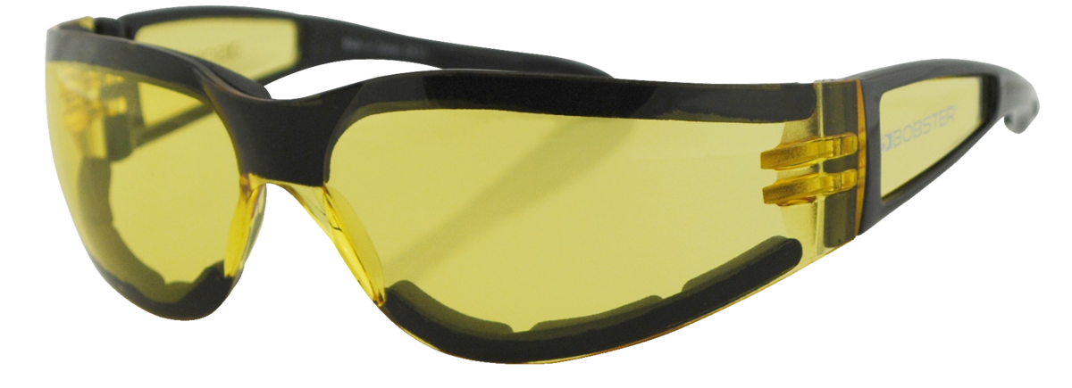 SHIELD II SUNGLASS BLACK FRAME YELLOW
