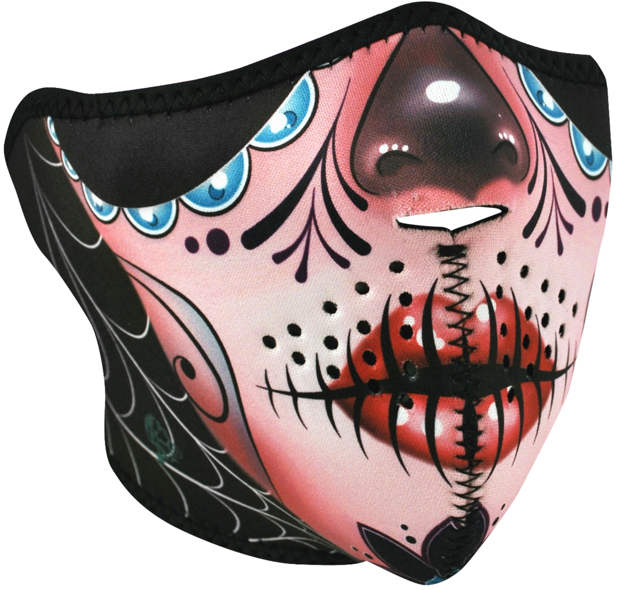 HALF MASK NEOPRENE SUGAR SKULL REVERSI