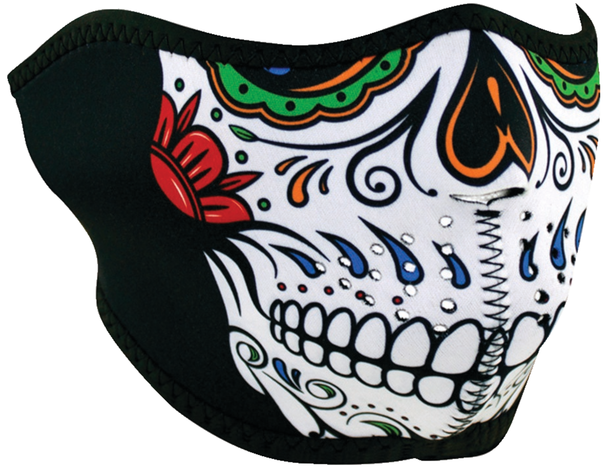 HALF MASK NEOPRENEMUERTE SKULL