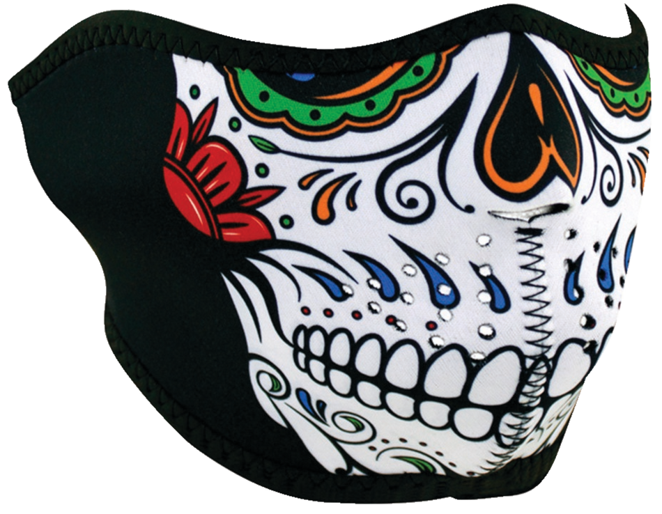 HALF MASK NEOPRENEMUERTE SKULL