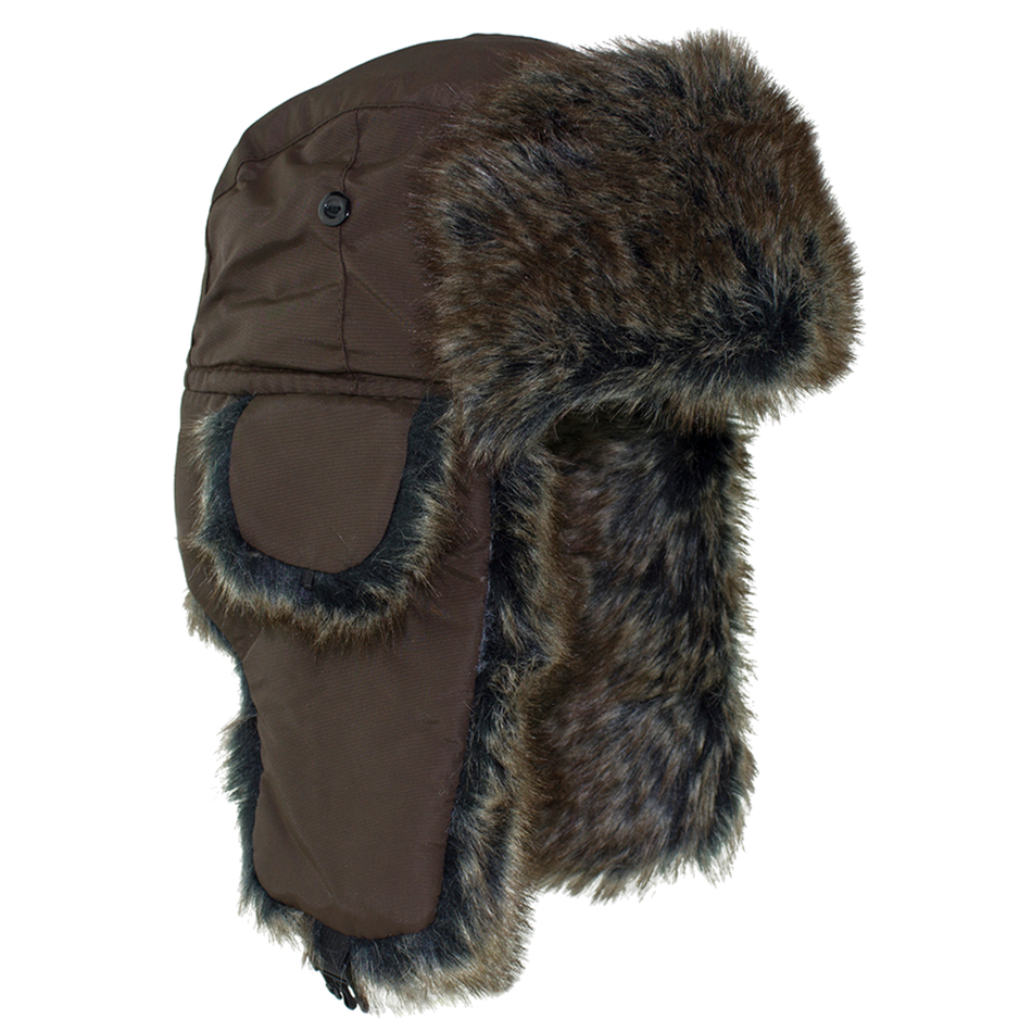 TROOPER HAT W/ BROWN FUR BROWN