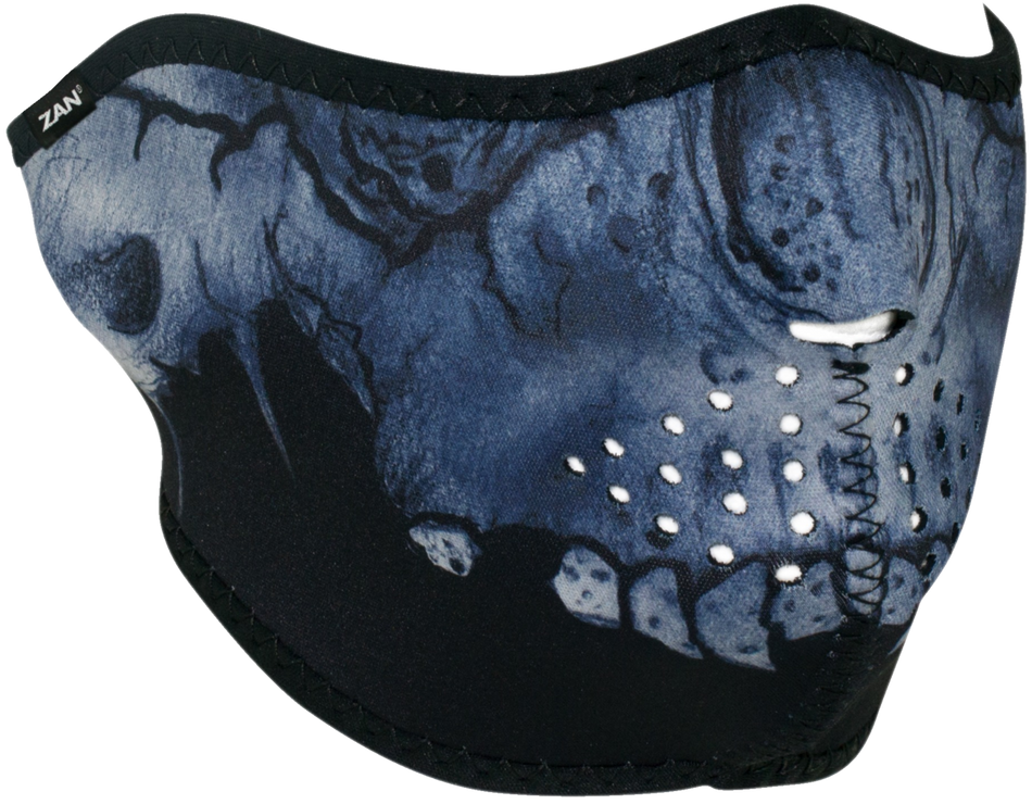 HALF MASK NEOPRENE MIDNIGHT SKULL