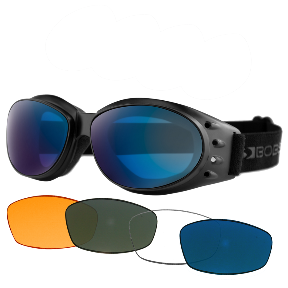 CRUISER 3 GOGGLE MATTE BK 4 INTERCHANGEA