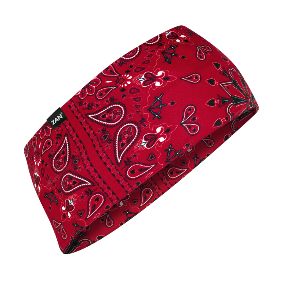 HEADBAND SPORTFLEX SERIES RED PAISLEY