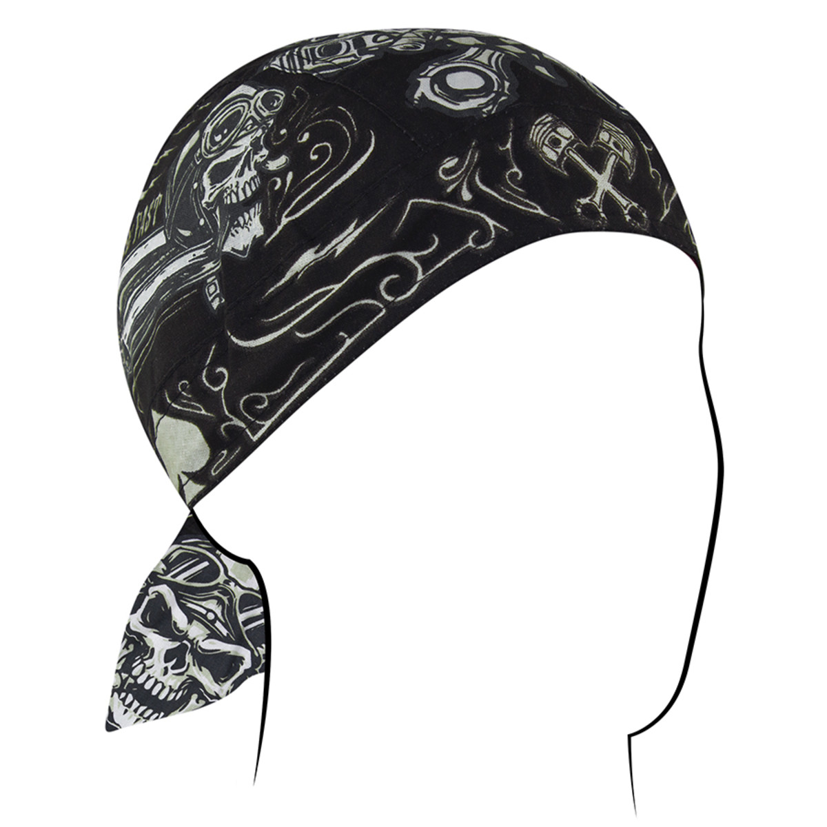 FLYDANNA® COTTON BIKER SKULL