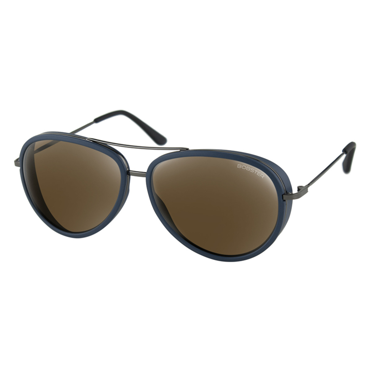 ICE MATTE NAVY/GUNMETAL FRAME BROWN HD S