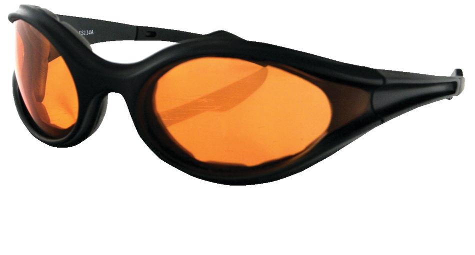 FOAMERZ SUNGL BLK FRAME YELLOW ANTI-FOG