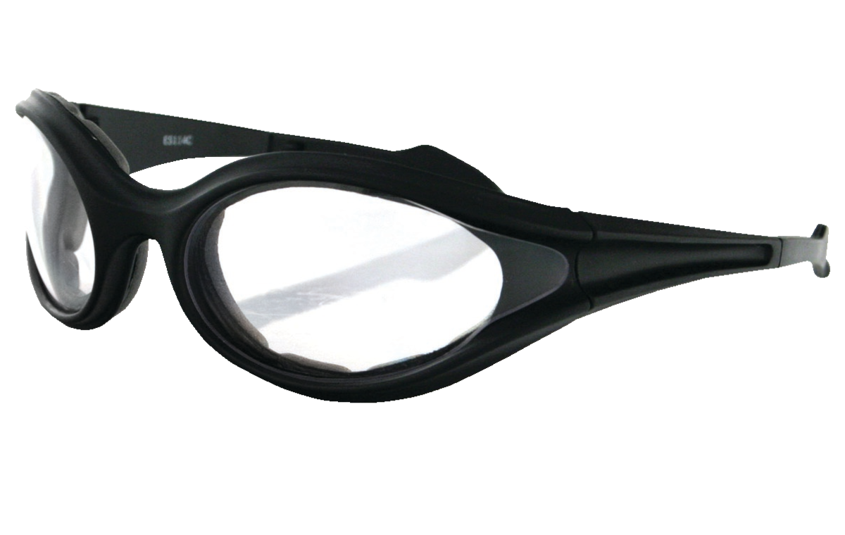 FOAMERZ SUNGL BLK FRAME CLEAR ANTI-FOG