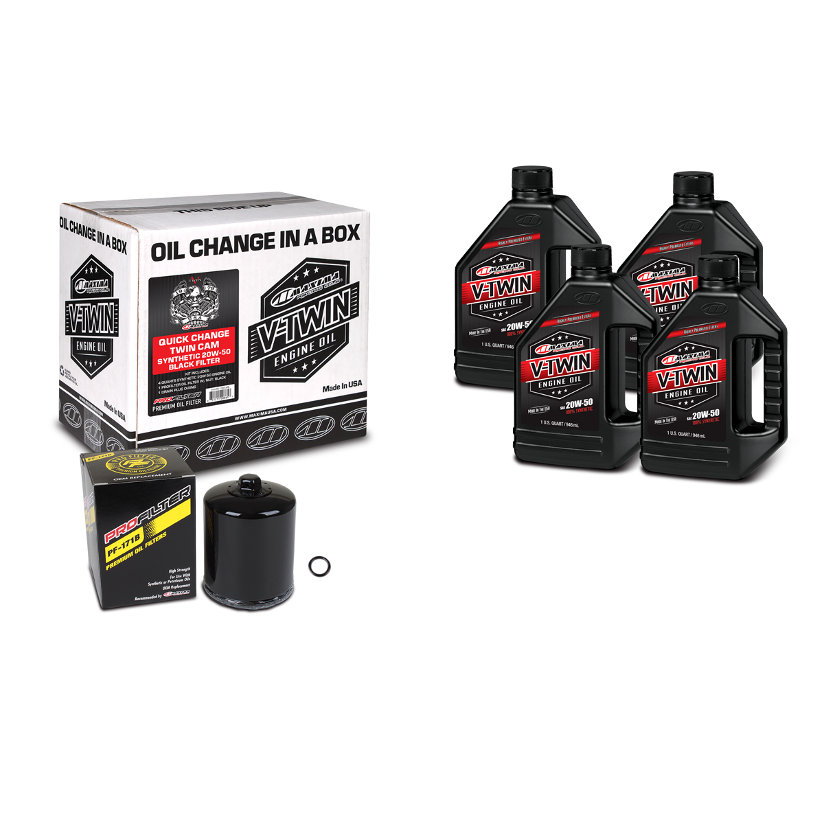 V-TWIN KIT SYNTHETIC BLACK FILTER TC