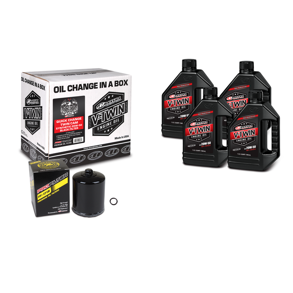 V-TWIN KIT SYNTHETIC BLACK FILTER TC