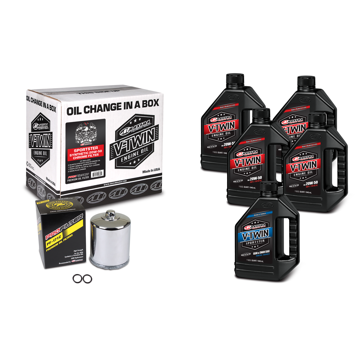 V-TWIN KIT SYNTHETIC CHROME FILTER XL