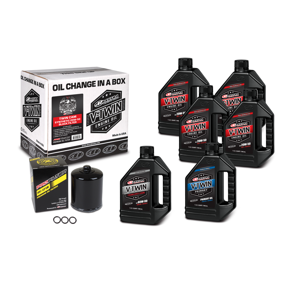 V-TWIN OIL SYN  BLACK FILTER TC (KIT)