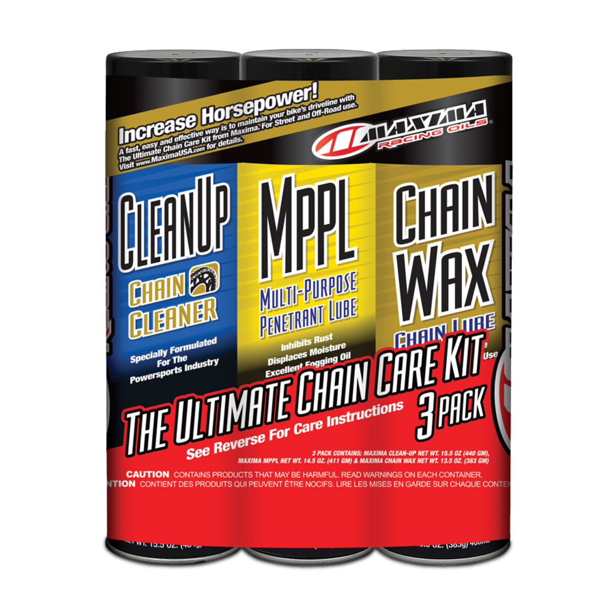 CHAIN WAX CHAIN CARE KIT 3-PACK (4)