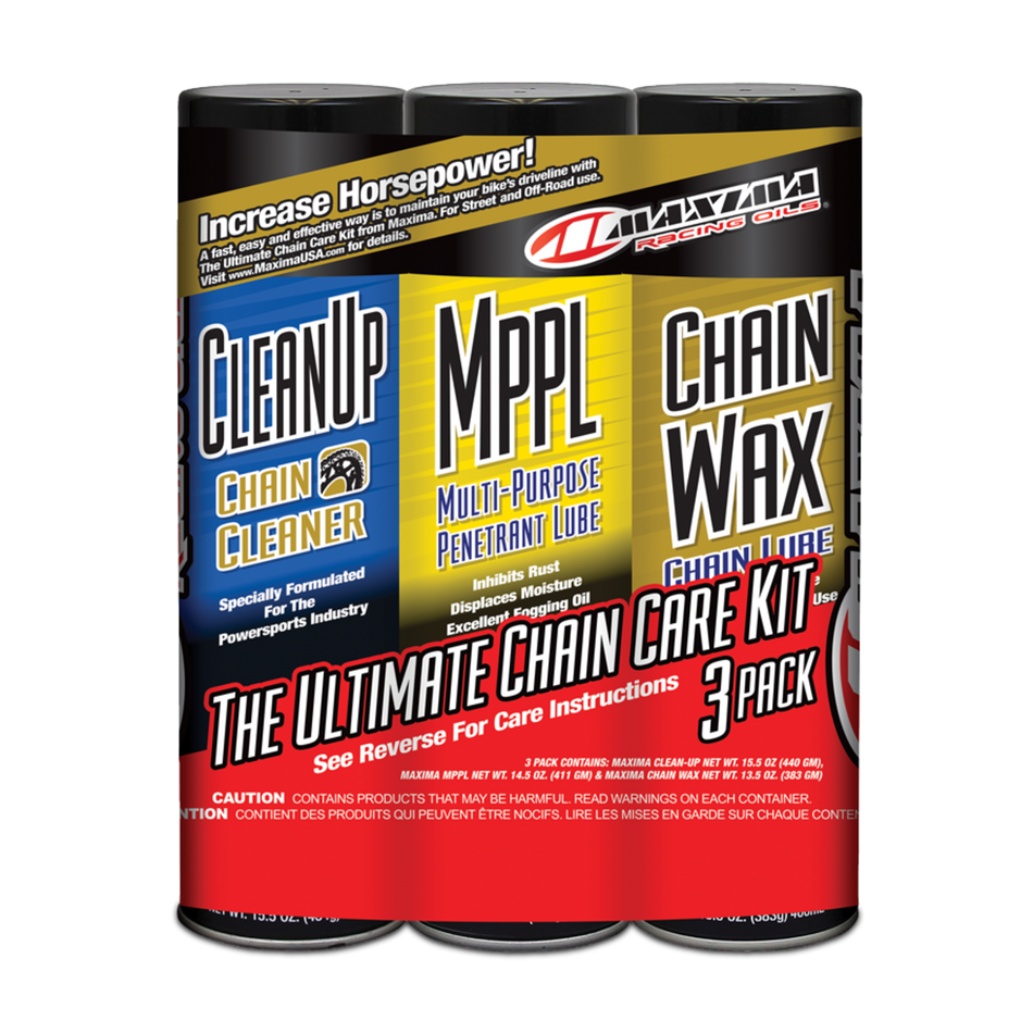 CHAIN WAX CHAIN CARE KIT 3-PACK (4)