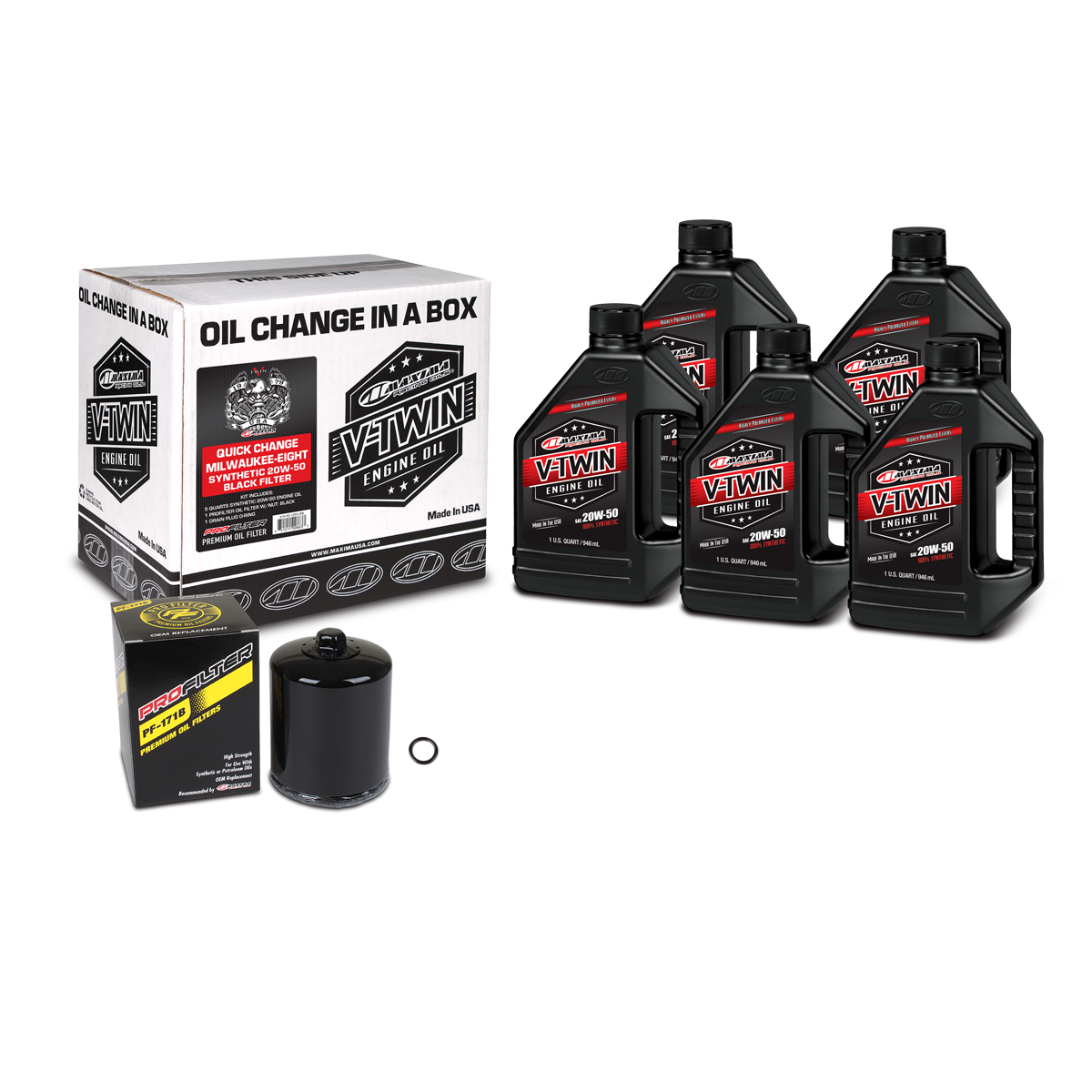 V-TWIN QUICK KIT SYNTHETIC BLK MILWAUK-8