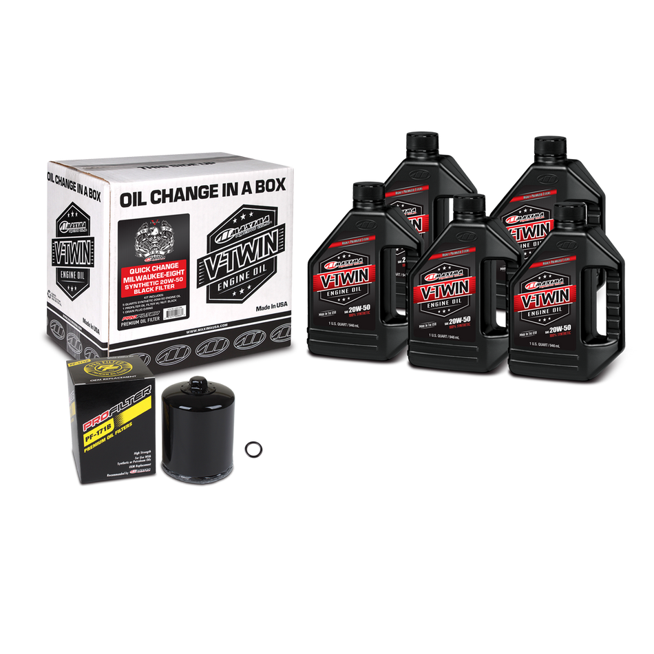 V-TWIN QUICK KIT SYNTHETIC BLK MILWAUK-8