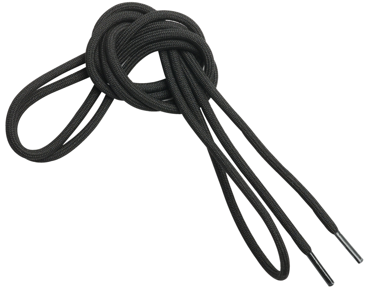 LACES 150CM/ROUND BLACK - PERFORMANCE