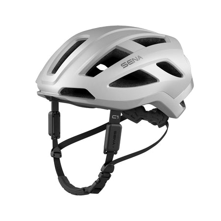 C1 SMART CYCLING HELMET MATT WHITE L SIZE