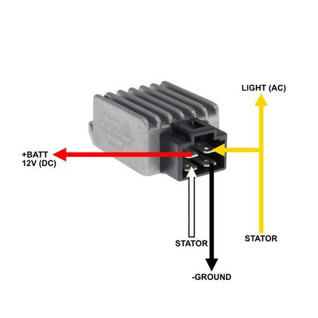 REGULATOR HO AC/DC 4-PIN W/ WIRING DIAGRAM 100W