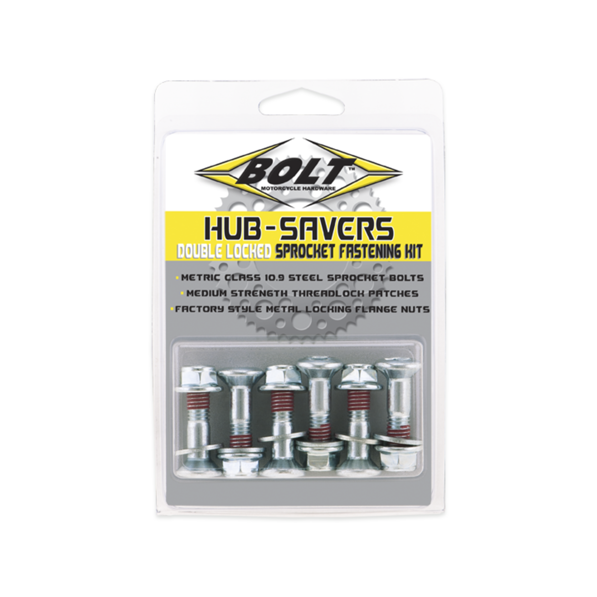 HUB-SAVERS SPROCKET FASTENERS-SILV