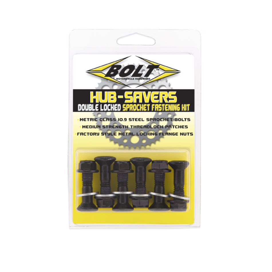 HUB-SAVERS SPROCKET FASTENERS-BLK