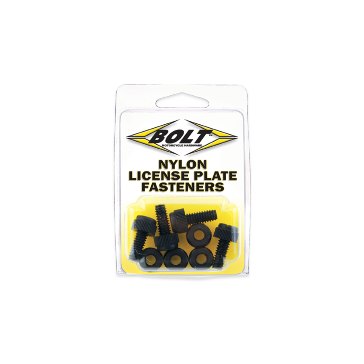 NYLON LICENSE PLATE BOLTS/NUTS (4 EA)