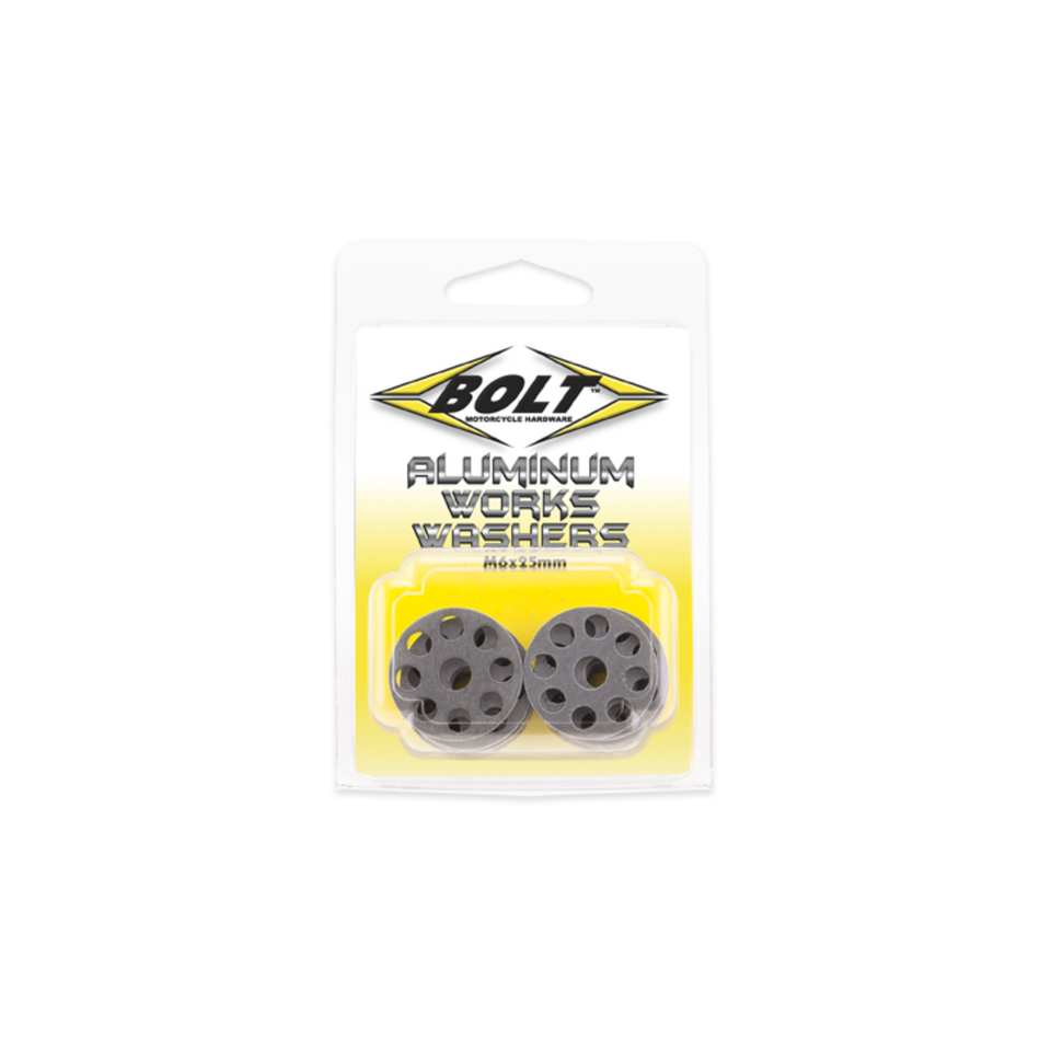 25MM ALUMINUM WORKS WASHERS (10)