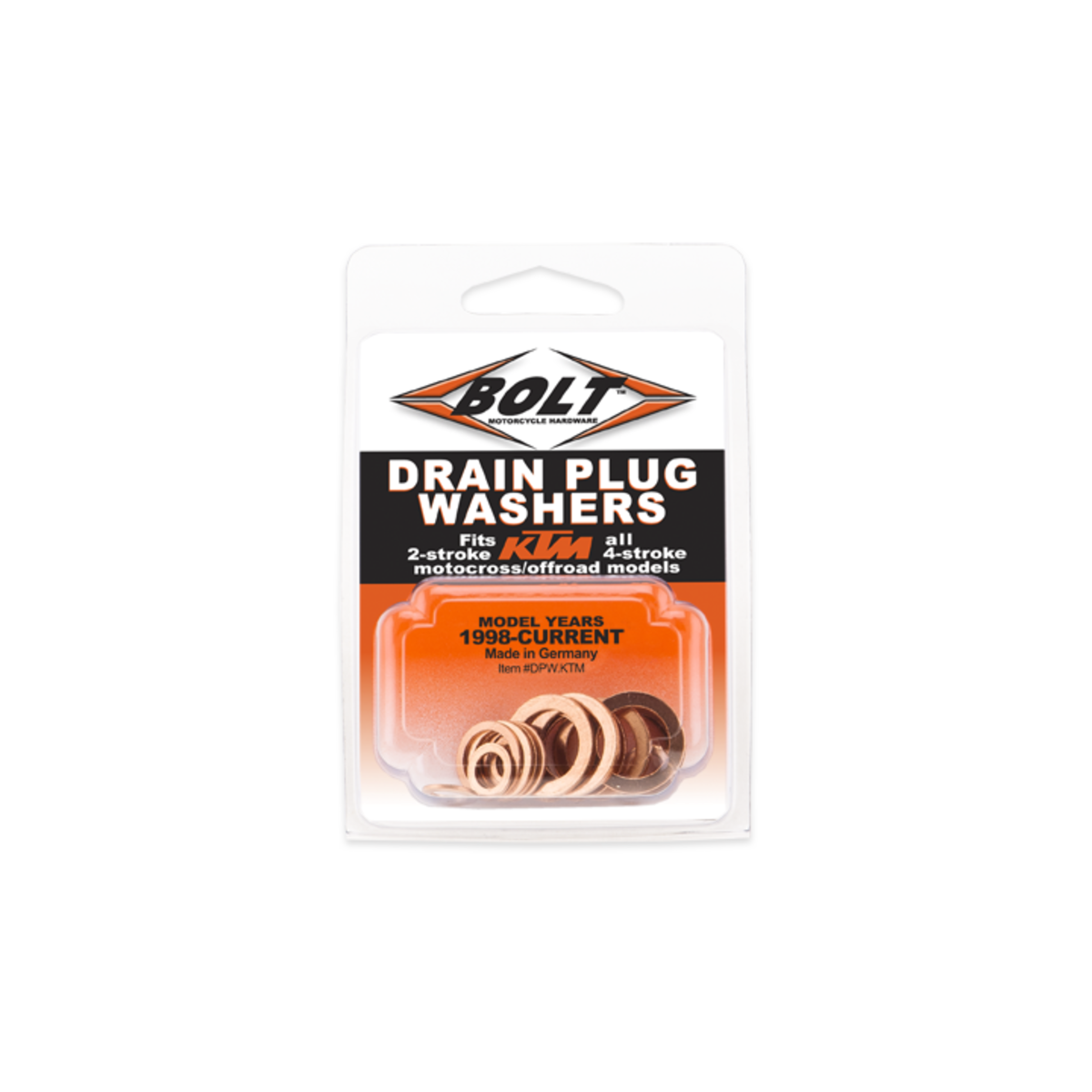 KTM COPPER DRAIN PLUG WASHER 2-4 STR