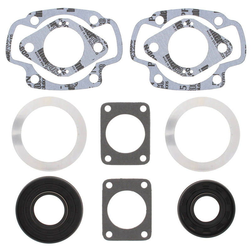 %COMPLETE GASKET KIT W/SEALS A.CAT TWIN 340 73-75