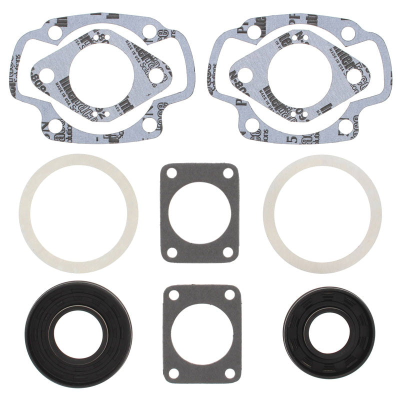 %COMPLETE GASKET KIT W/SEALS A.CAT TWIN 400 73-74