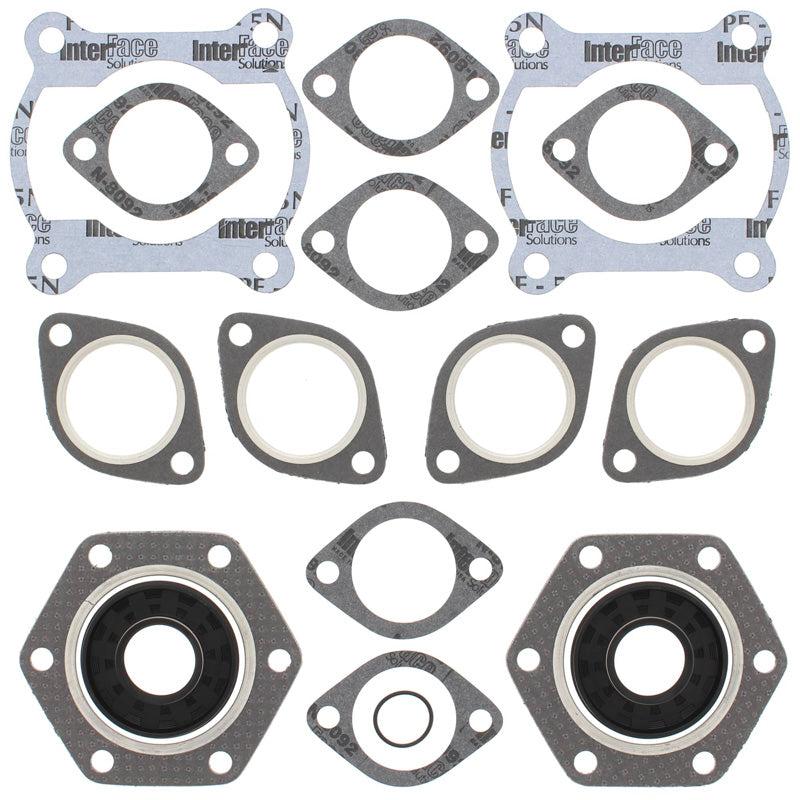 %COMPLETE GASKET KIT W/SEALS POL CUTLASS 440 81-82